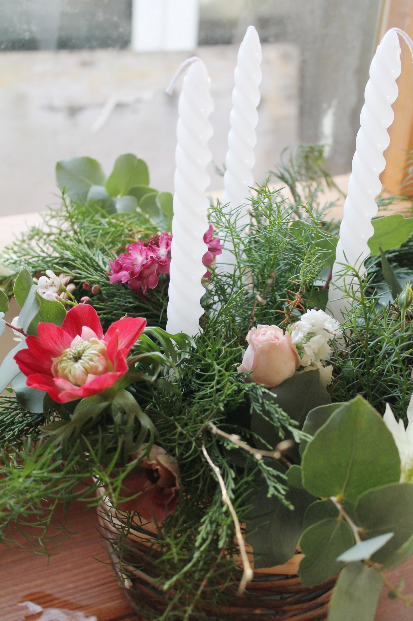 Basket Candle Arrangement