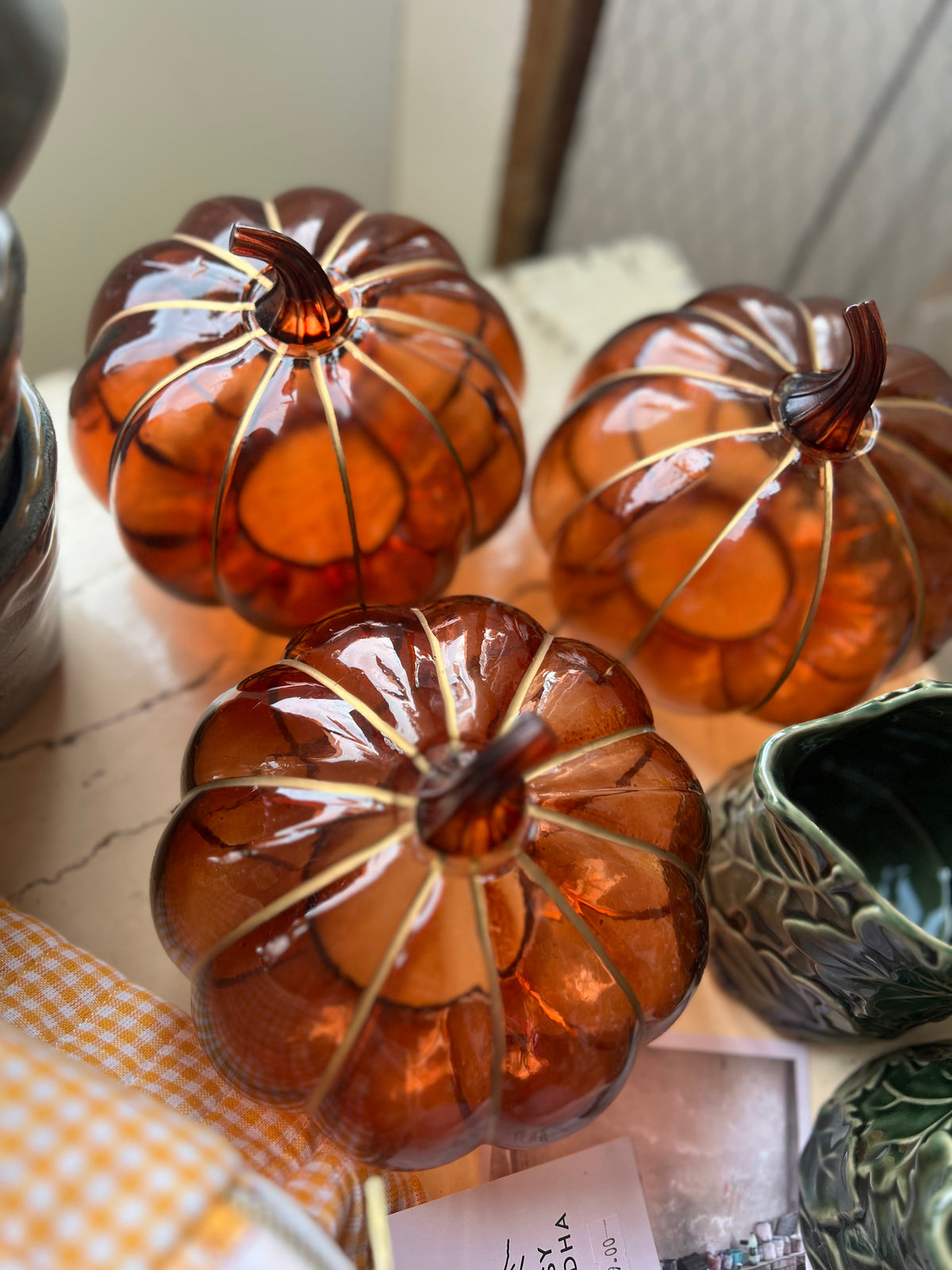 Glass pumpkin