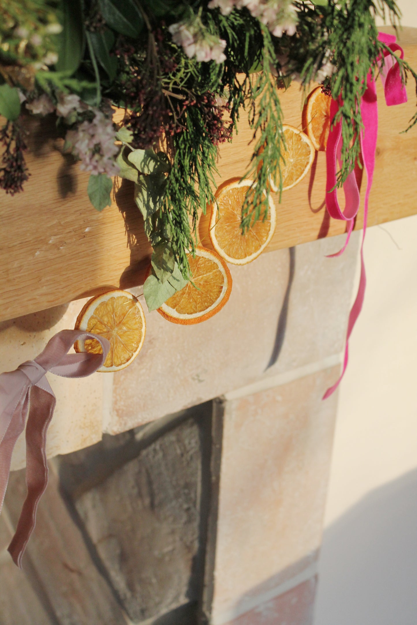 Orange & Ribbon Garland