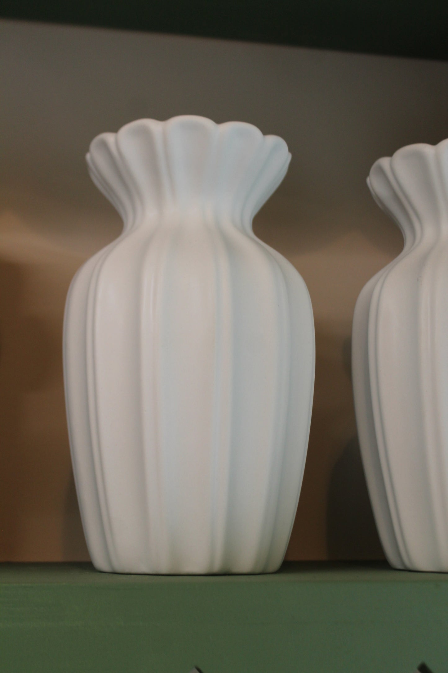Scalloped vase