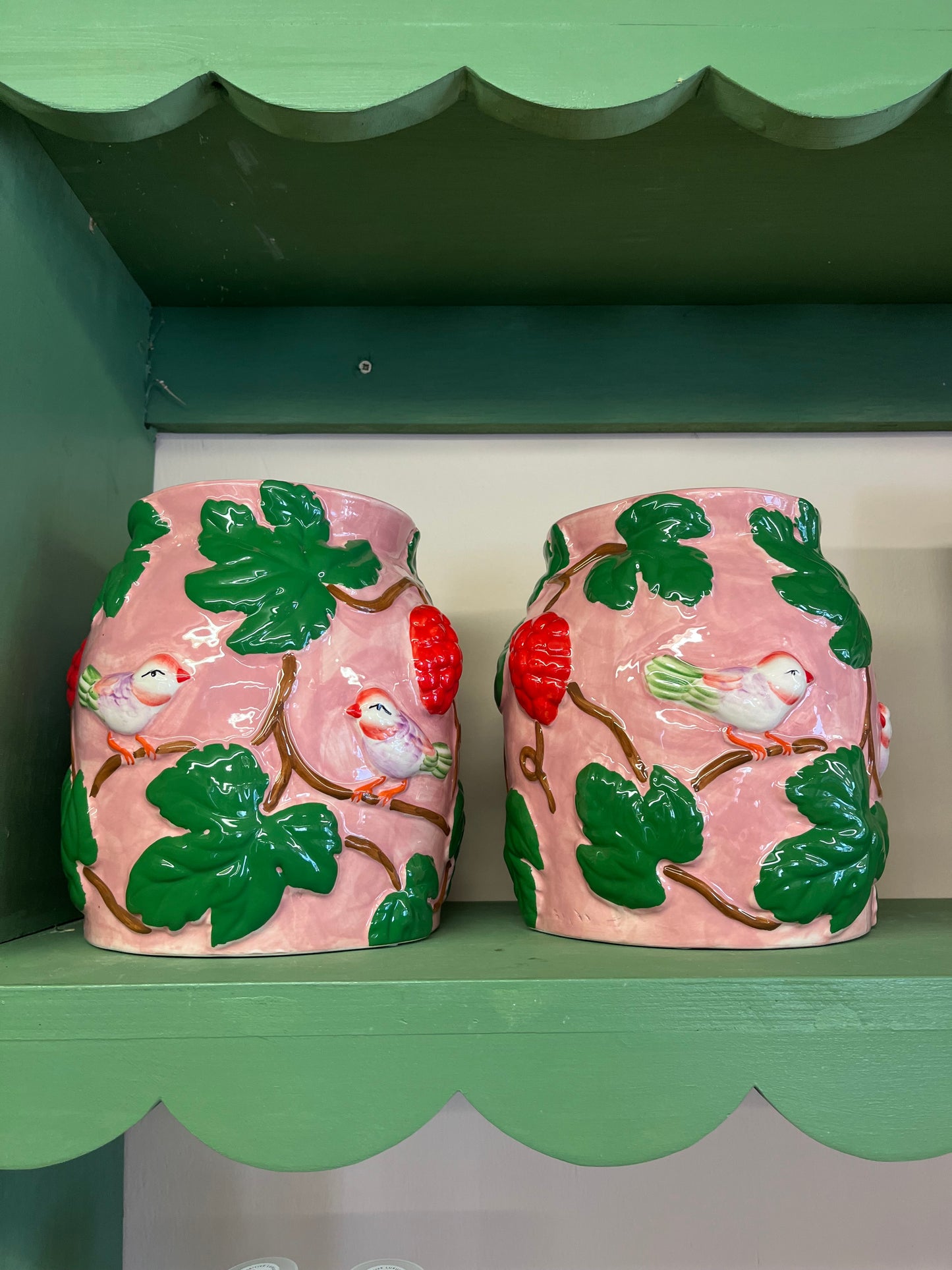 Pink Bird Vase