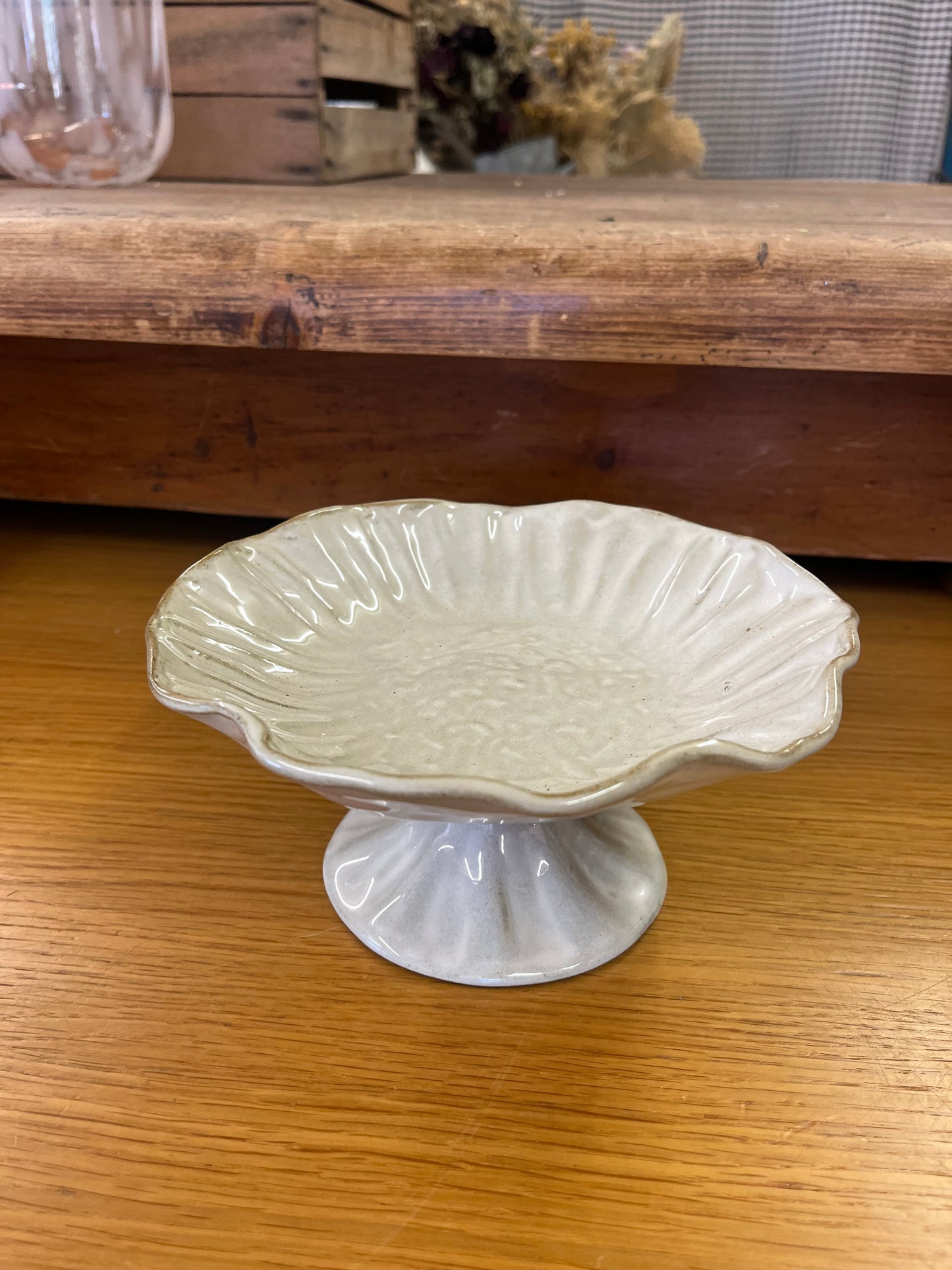 Flower Pedestal Dish
