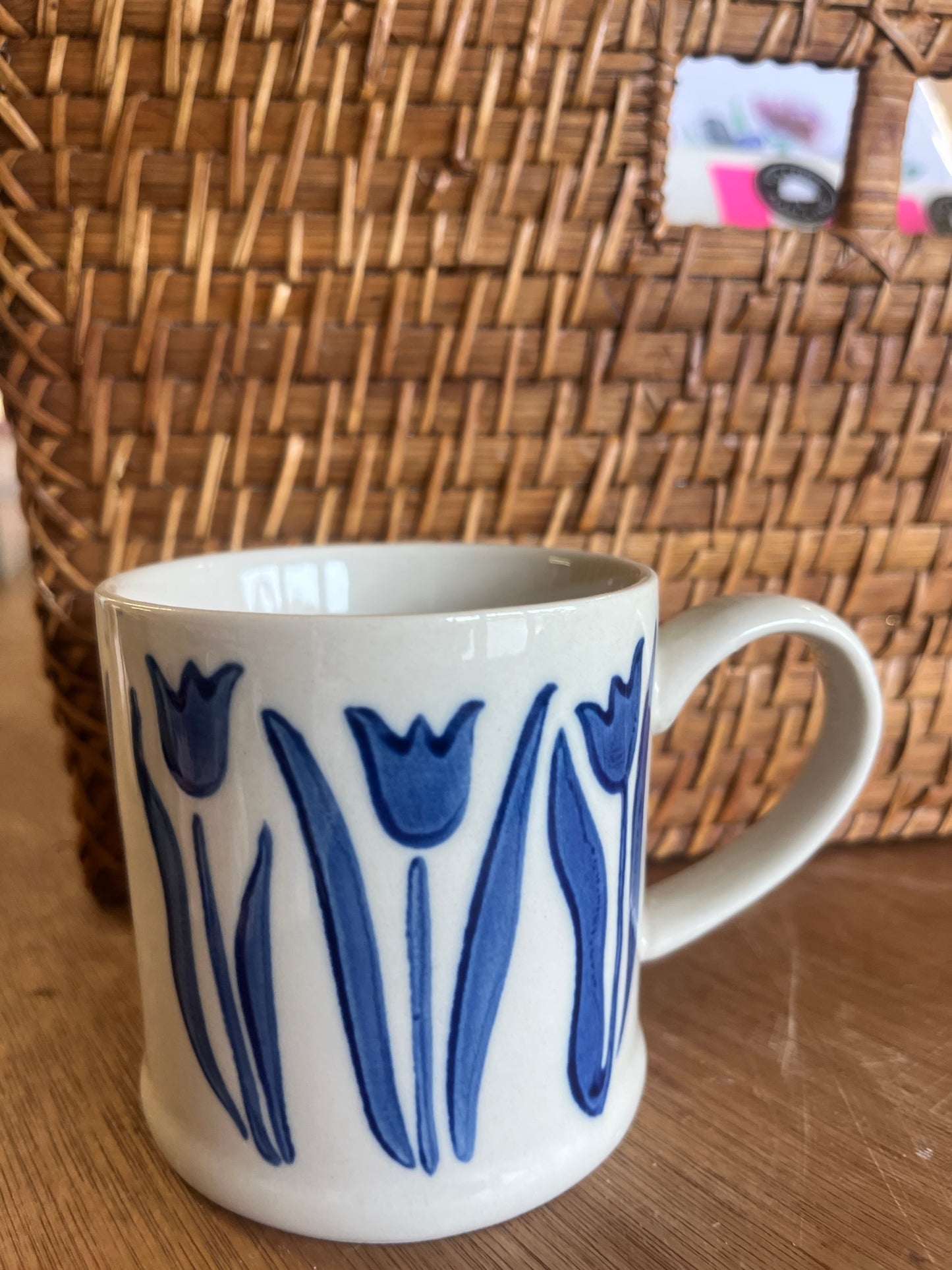 Blue & White Simple Mug