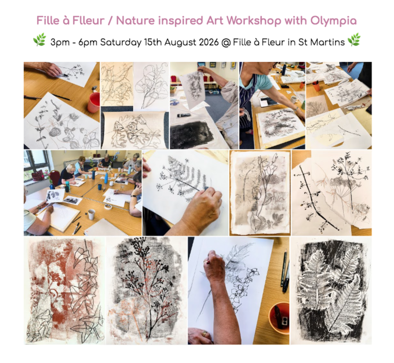 Nature inspired Art Workshop with Olympia McEwan