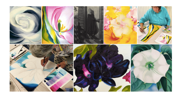Olympia McEwan Georgia O’Keeffe inspired workshop - Mother of Modernism