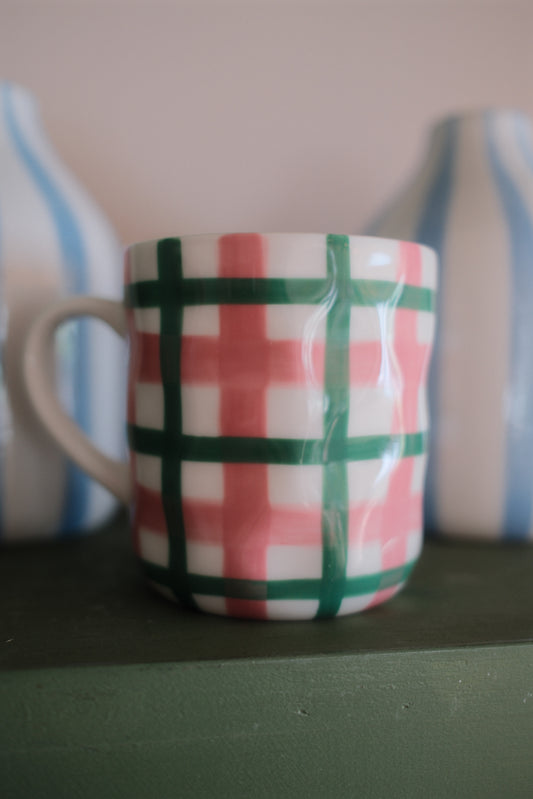 Gingham Mug