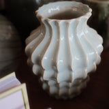 Ribbed Scalloped Vase