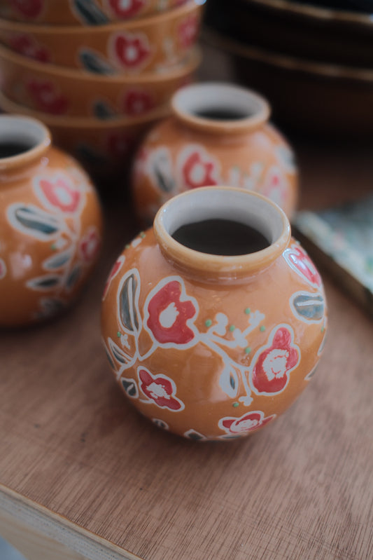 Mustard Bud Vases