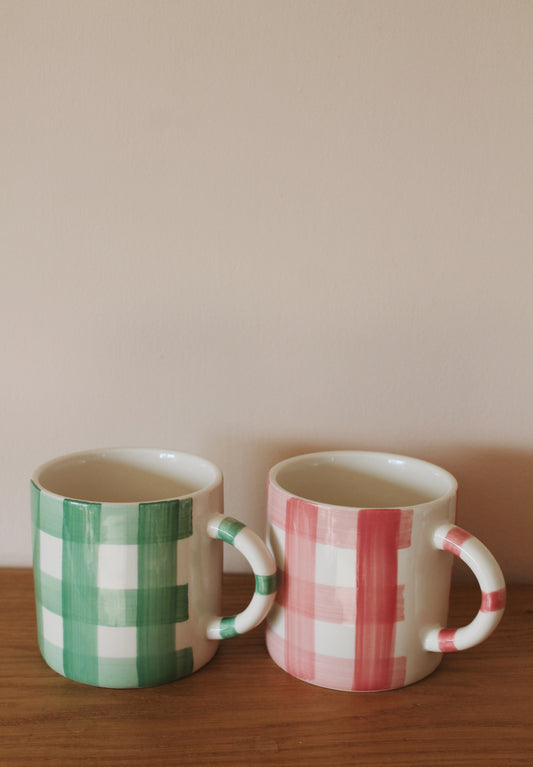 Gingham mug