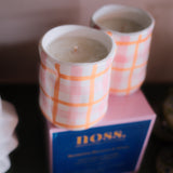 Gingham Candle (medium)