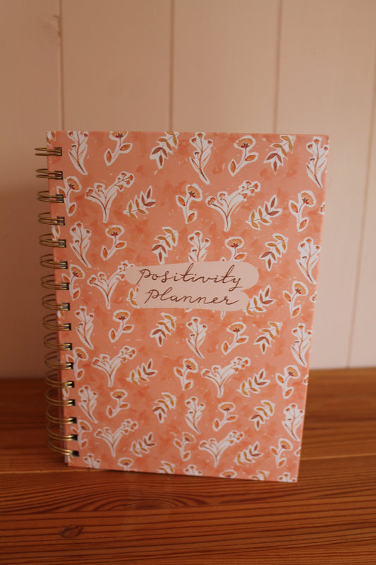 Pink Floral Positivity Planner