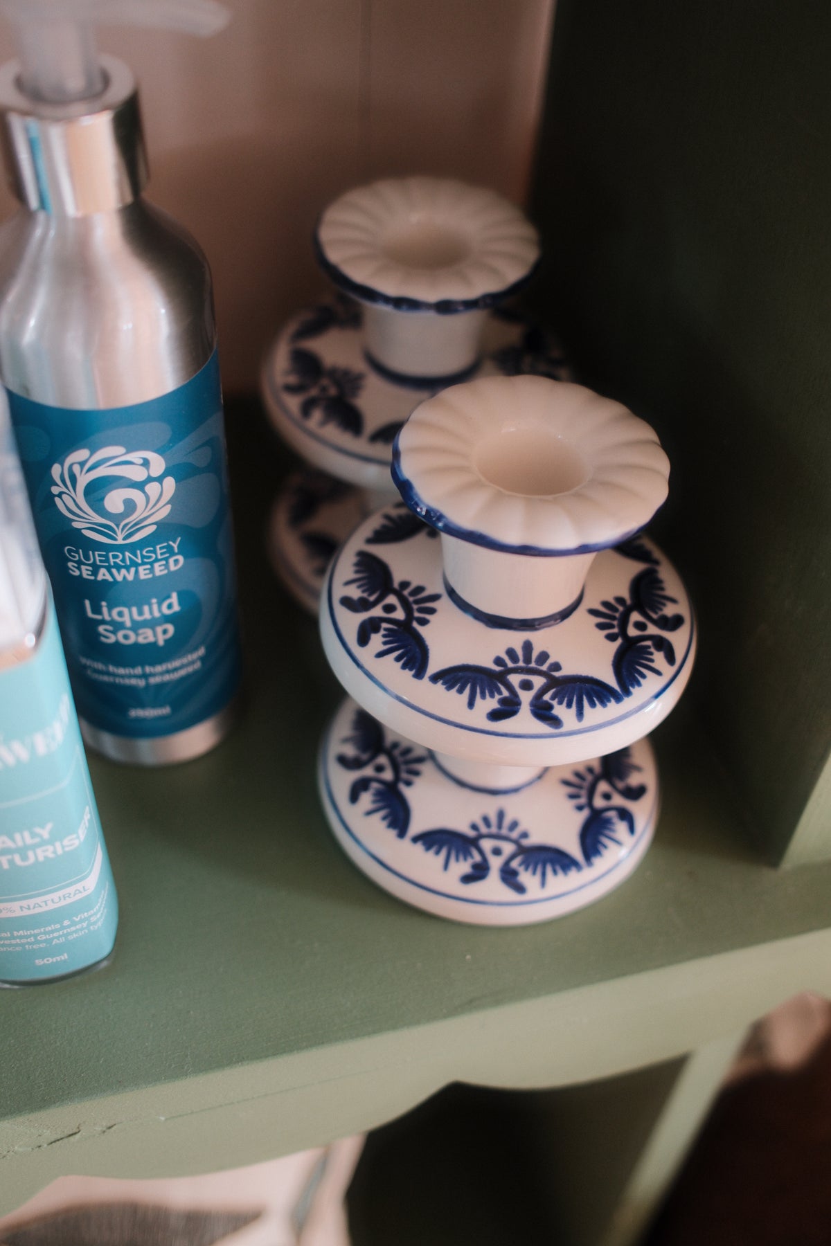 Classic Ceramic Candlestick Holders
