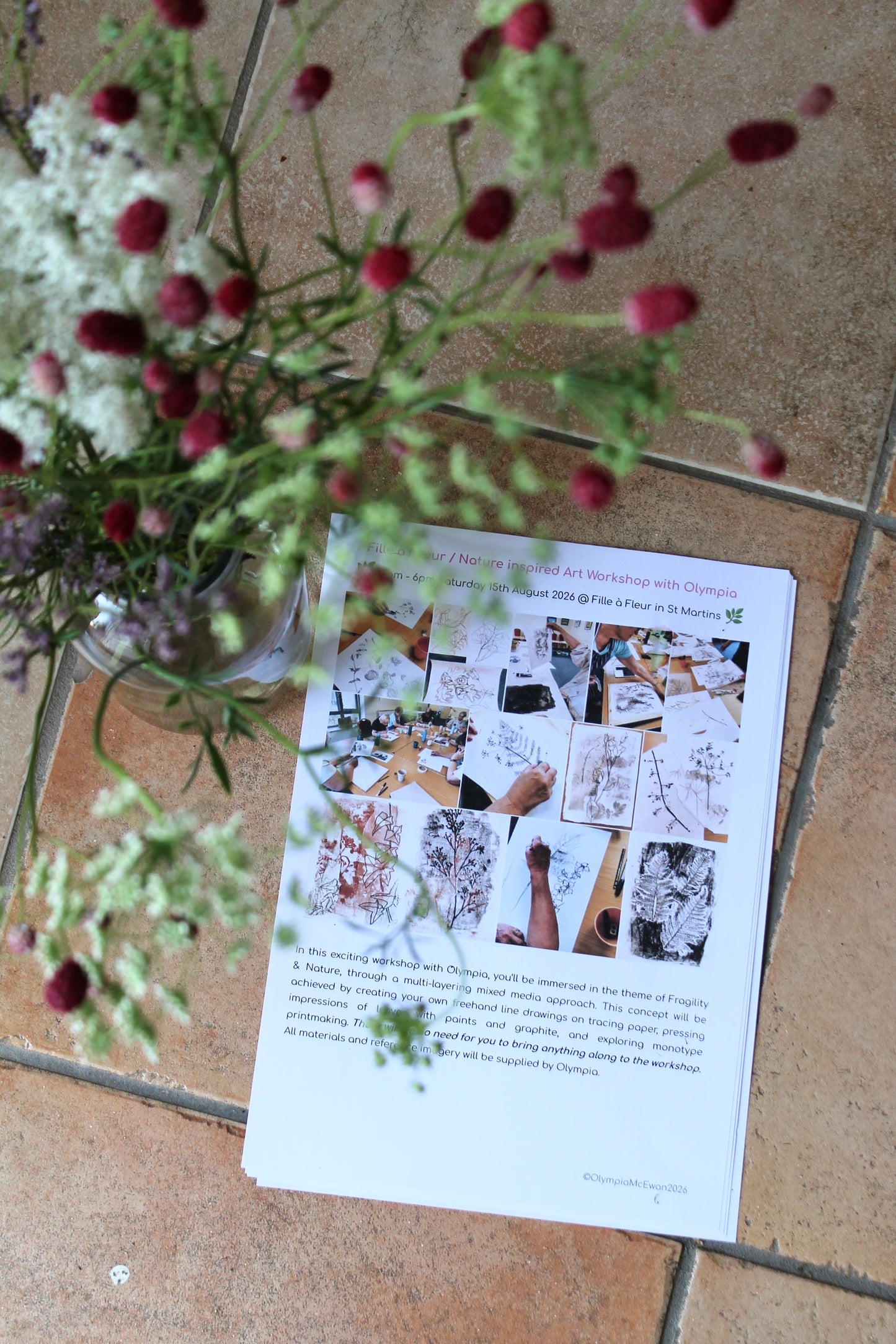 Nature inspired Art Workshop with Olympia McEwan