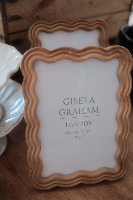 Wavy Wooden Photo Frame