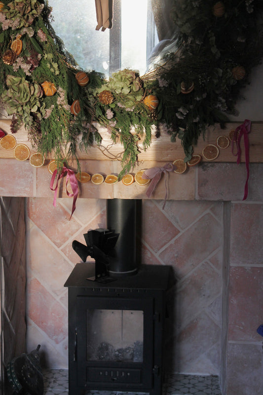 Orange & Ribbon Garland