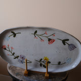 Painted Flower Platter
