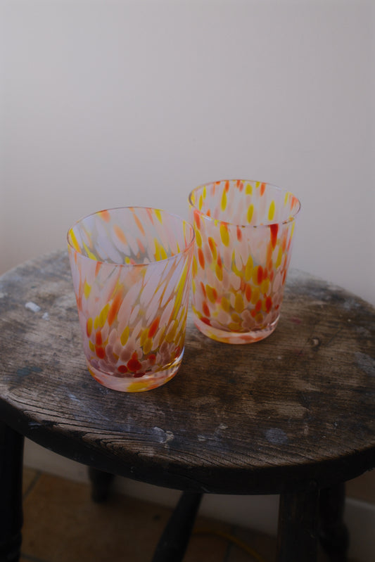 Paint Drop Drinking Glass