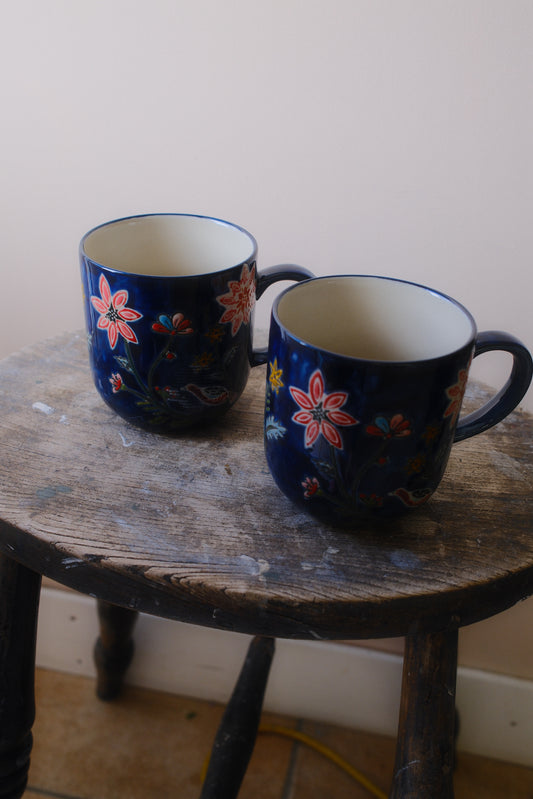 Bird & Flower Mug