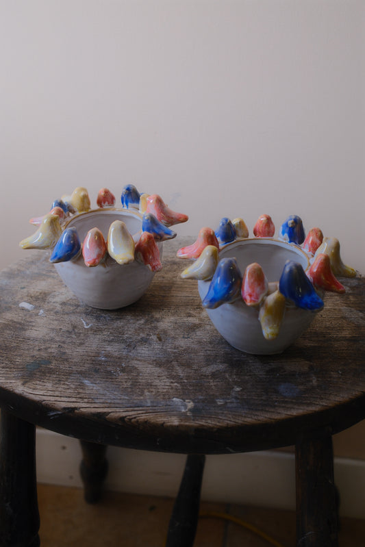 Pot with Birds