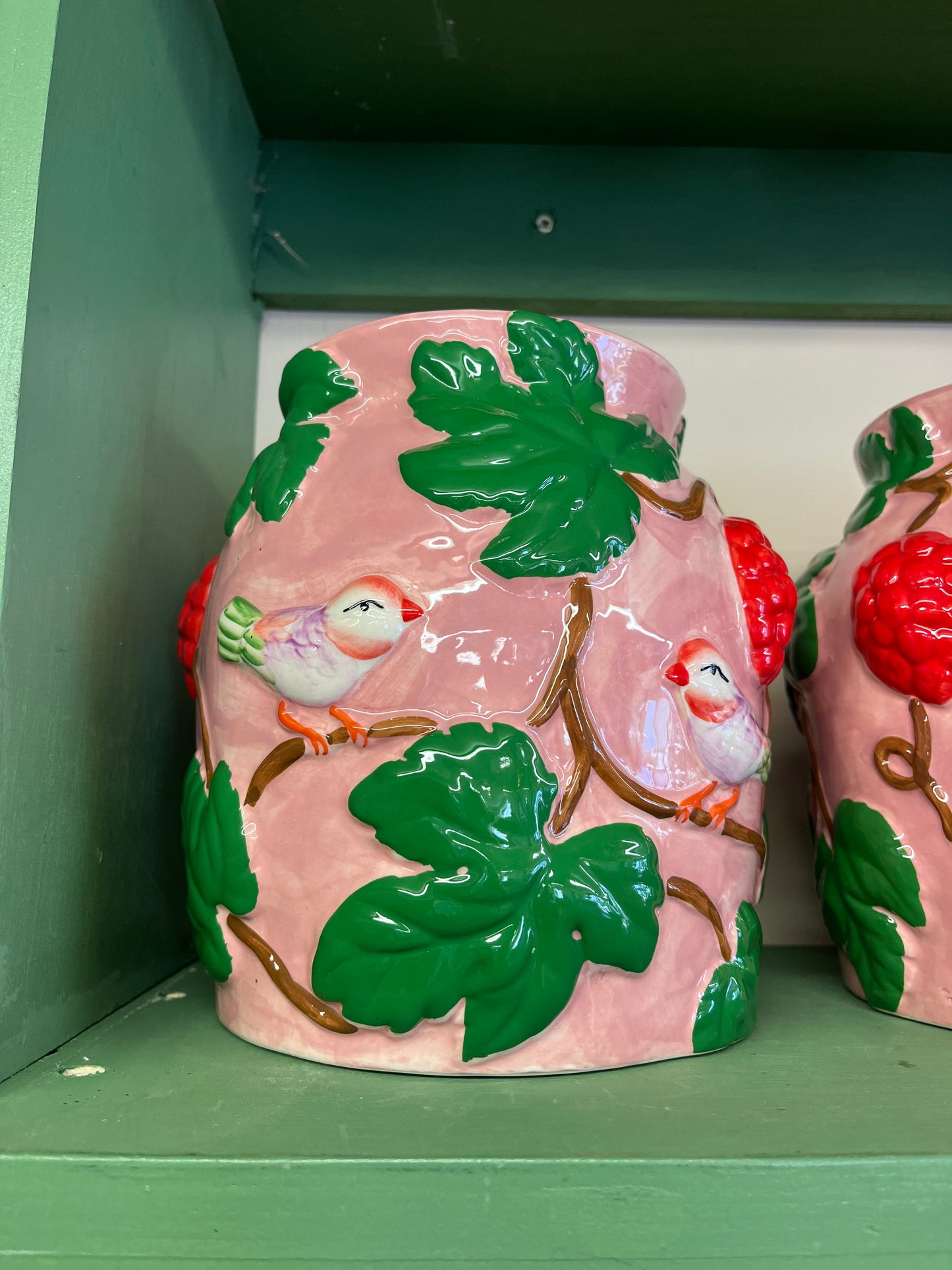Pink Bird Vase