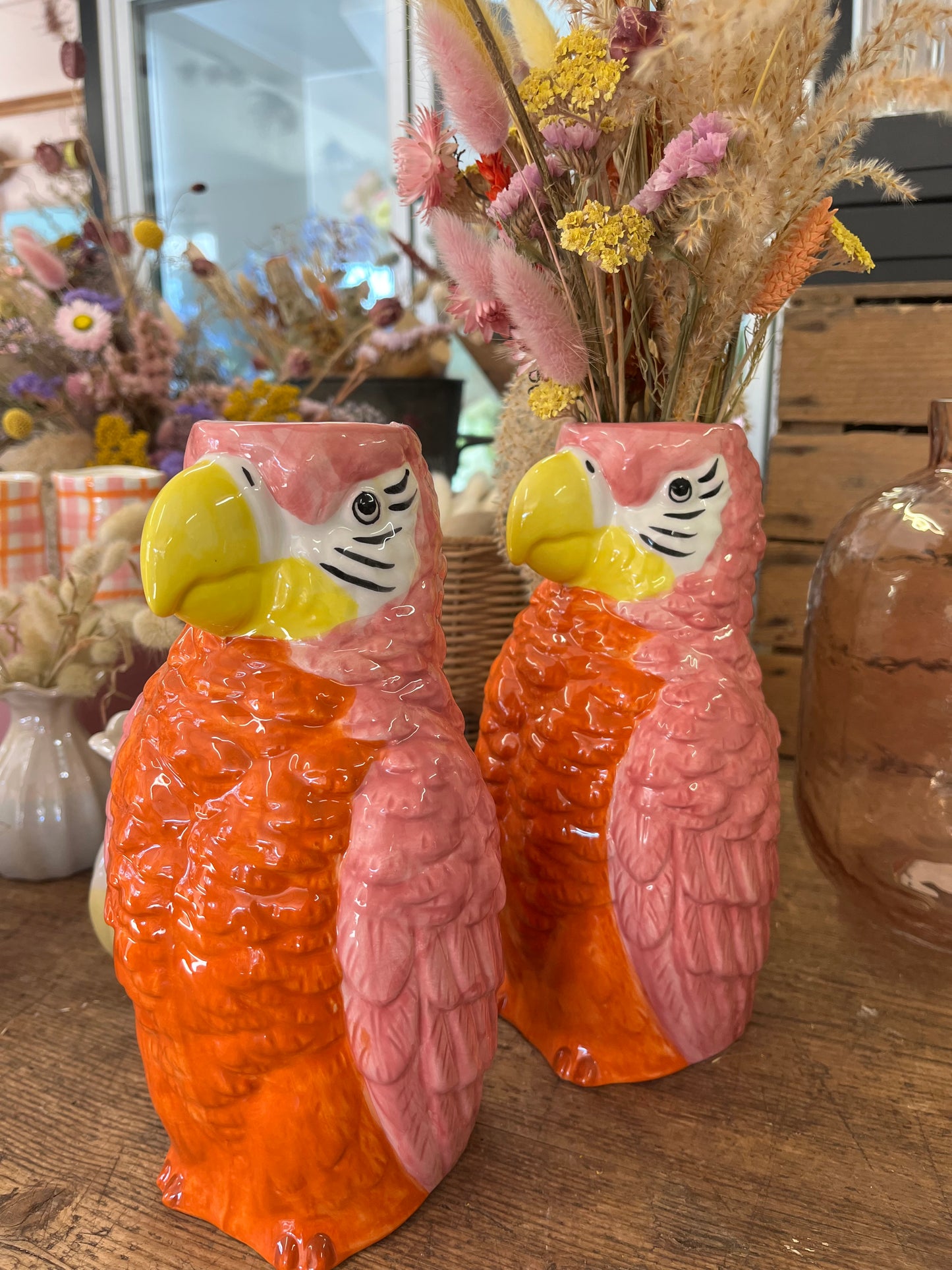 Parrot Vase