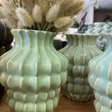 Ribbed Scalloped Vase