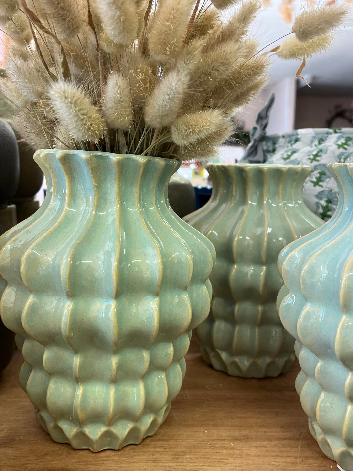 Ribbed Scalloped Vase