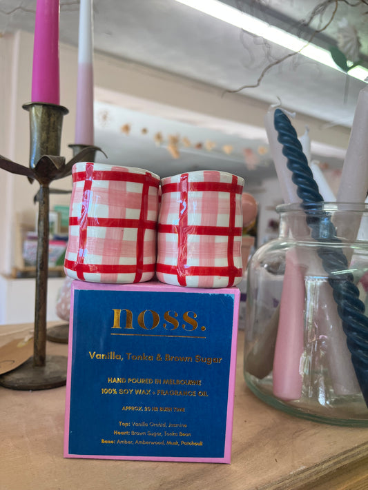 Noss Gingham Candles