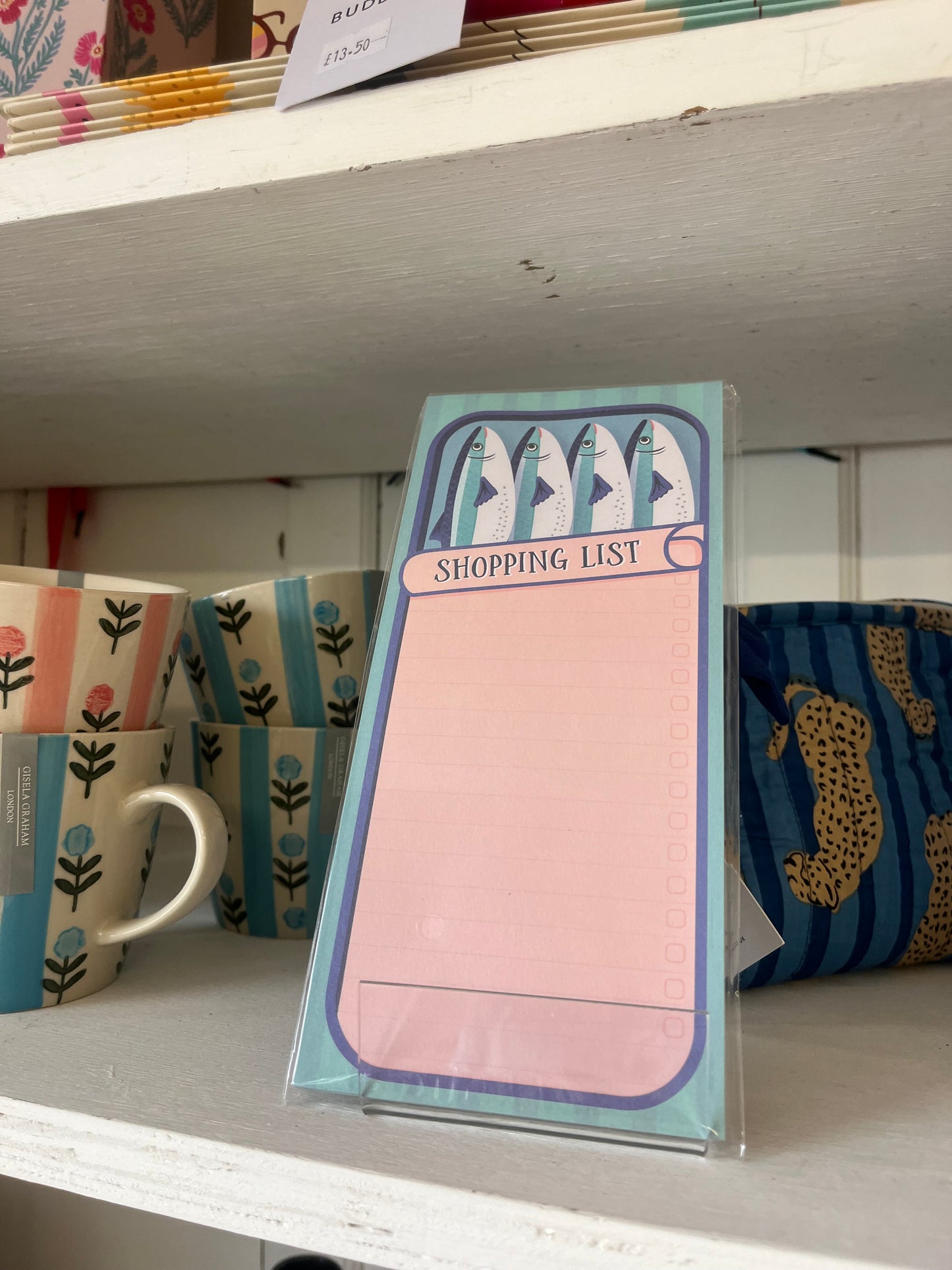 Fish Shopping List Notepad