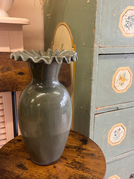 Frilled Top Vase