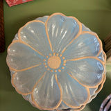 Blue Ceramic Flower Dish