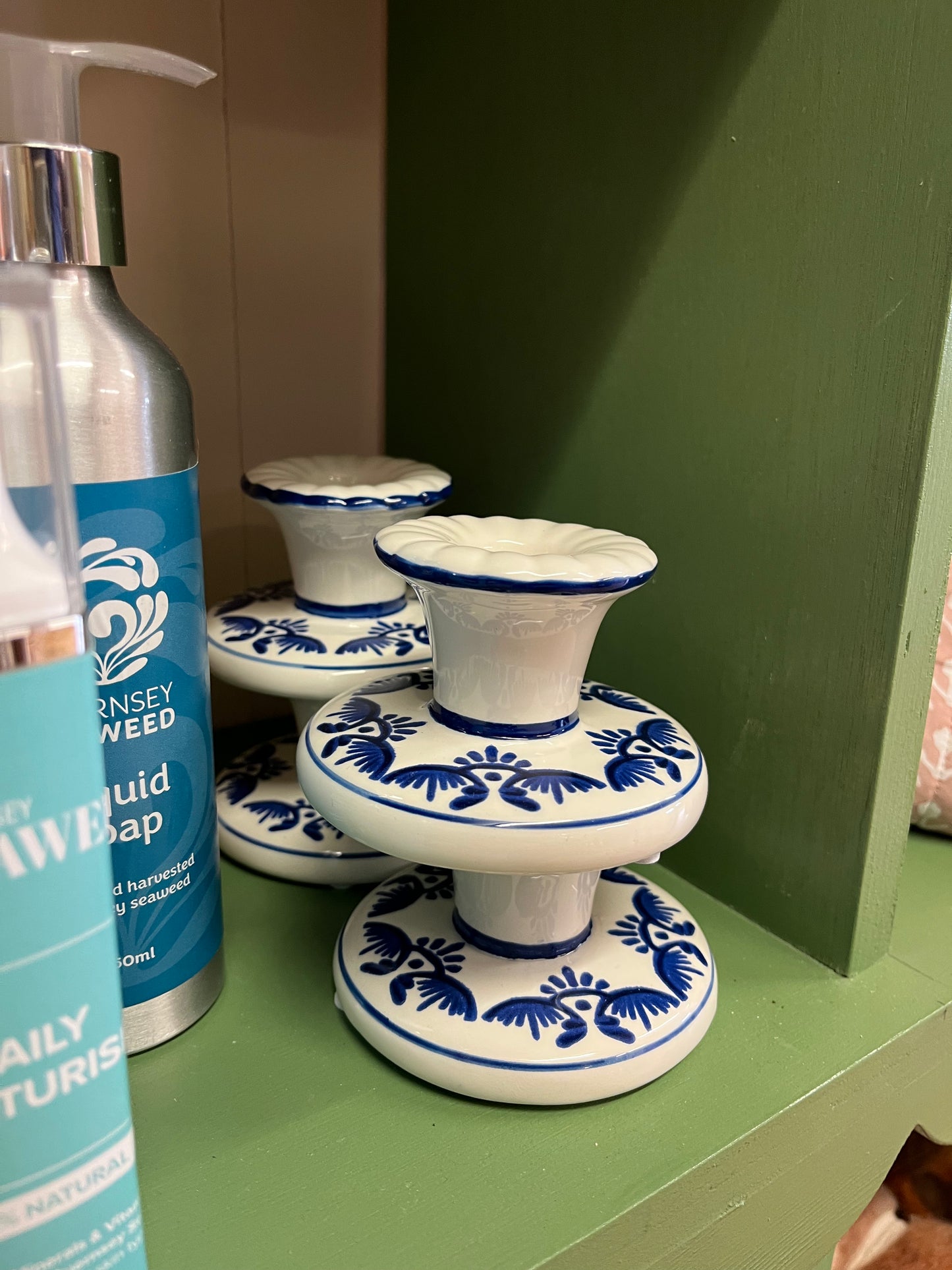 Classic Ceramic Candlestick Holders
