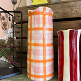 Gingham Vases