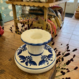 Blue & Candle Holder