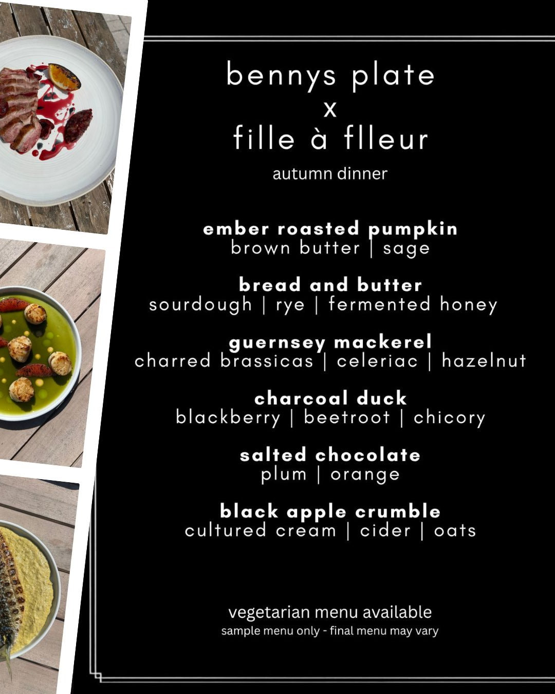 Benny's Plate x Fille à Flleur Supper Club